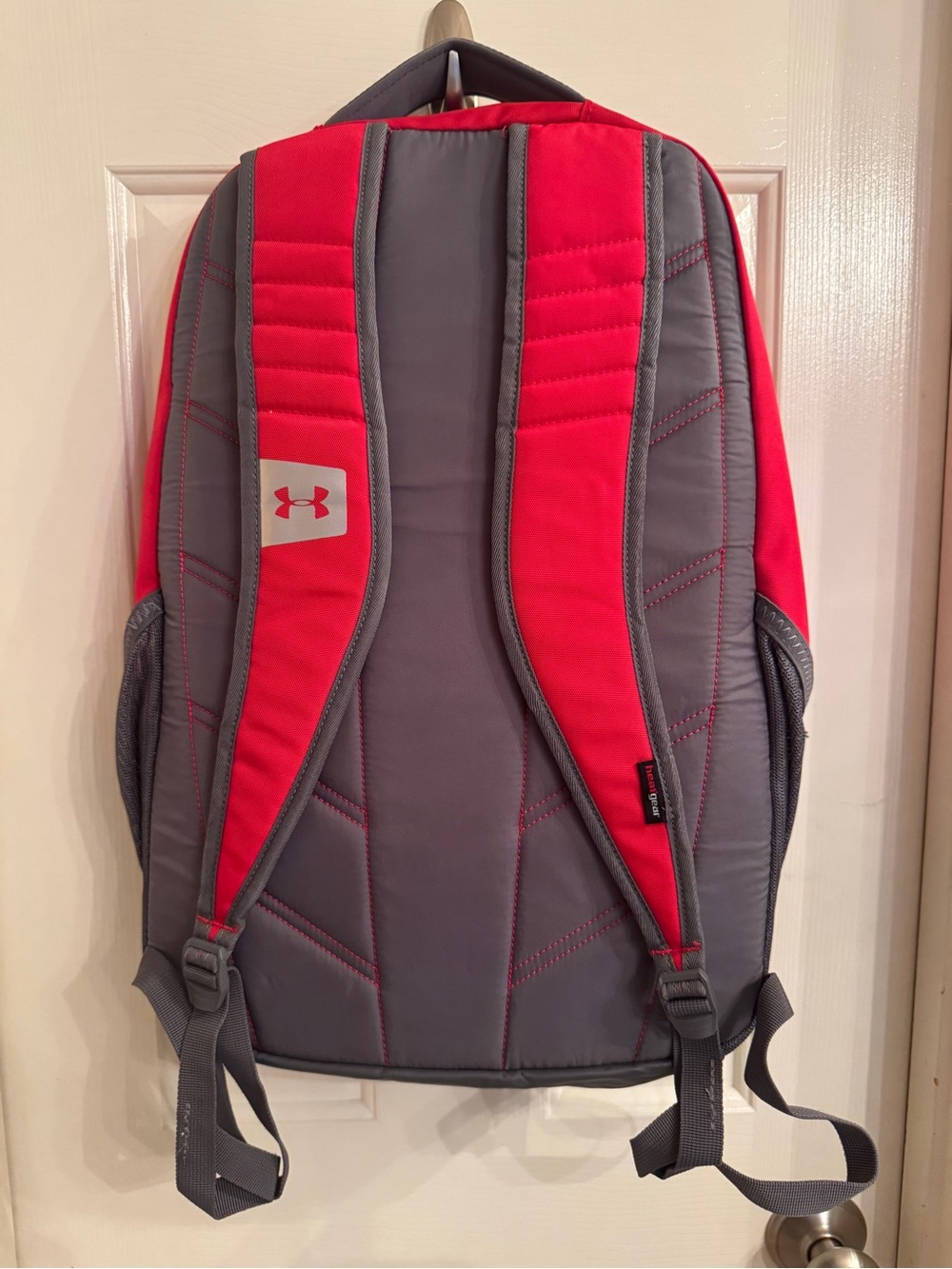 Under Armour Red and Gray Men's Backpack with Storm Tech - Picture 2 of 4